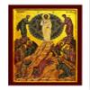 Metamorphosis Jesus Christ icon, Handmade Greek Orthodox icon of the Transfiguration, Byzantine Art wall Hanging Wood Plaque, Religious Gift 7x10cm view 3