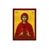 Saint Chloe icon, Handmade Greek Catholic Orthodox icon of St Chloe of Corinth, Byzantine Art wall Hanging icon Wood Plaque, Religious Gift 7x10cm view 1