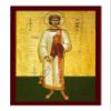Saint Stephen icon, Handmade Greek Orthodox icon St Stephen the Apostle, Byzantine Art wall Hanging on Wood Plaque icon, Religious Decor 7x10cm view 2