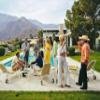 SLIM AARONS Desert House Party | wall art gallery lustre photo, Palm Springs, picture, fine art print (16x24) view 1