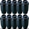 [Amazon.co.jp Exclusive] Fukui Craft Ohitsu, Heat Resistant, Made in Japan, Dishwasher Safe, Zelkova, Black Coat (Inner Black) (Set of 10) view 1