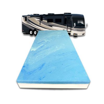 FoamRush 12-Inch Bunk (32" x 75") Gel Memory Foam RV Mattress Replacement, Medium Firm, Comfort, Pressure Relief Support, Made in USA, Travel Camper Trailer Truck, Cover Not Included