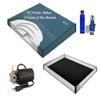 Cal King 95% Waveless Water Mattress with 12 Mil Liner, Fill Kit & 4oz Waterbed Conditioner & Electric Drain Pump view 1