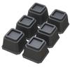 Whynonap Bed Risers 4 Inch Heavy Duty Bed Elevators, Set of 6 Lifts Up 3,000 lbs Furniture Riser for Sofa and Table, Black view 1