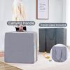 Kingfun Foldable Mattress 4 Inch Folding Mattress Tri-fold Gel Memory Foam Breathable with Storage Bag, Portable Floor Guest Bed Soft for Sleeping Camping, Gray, Twin Size view 3
