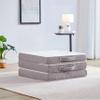 Kingfun Foldable Mattress 4 Inch Folding Mattress Tri-fold Gel Memory Foam Breathable with Storage Bag, Portable Floor Guest Bed Soft for Sleeping Camping, Gray, Twin Size view 4