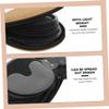 FAVOMOTO 3pcs Stylish Cd Storage Bag Embroidered Plaid Design for Cars and Homes Capacity for Multiple Discs Zipper Closure for Organization Cd Case for Travel and Everyday Use view 3