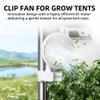 Simple Deluxe Clip Fan, 6-Inch Grow Tent Fan, Monkey Fan, Adjustable 90 Angles, 15W, 2-Speeds Control, 2 Pack view 2