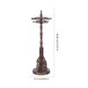 Zerodeko Display Stand Writing Brush Rack Calligraphy Writing Brush Hnaging Rack Calligraphy Brush Holder Chinese Calligraphy Pen Holder Writing Brush Rack Rest Stand Wood Brush Easel Stand view 4