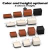 Furniture Risers, Tclouda Bed/Sofa/Desk/Table/Chair Leg/Fridge Lifts to 1.5, 3 and 4 in, Square Adjustable Risers Blocks for Extenders, Heavy Duty Supports Up to 1300 Lbs, 4 in-Apricot-Square view 2