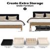Furniture Risers, Tclouda Bed/Sofa/Desk/Table/Chair Leg/Fridge Lifts to 1.5, 3 and 4 in, Square Adjustable Risers Blocks for Extenders, Heavy Duty Supports Up to 1300 Lbs, 4 in-Apricot-Square view 3