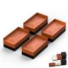 Furniture Risers, Tclouda Bed/Sofa/Desk/Table/Chair Leg/Fridge Lifts to 1.5, 3 and 4 in, Rectangle Adjustable Risers Blocks for Extenders, Heavy Duty Supports Up to 1300 Lbs, 1.5 in-Brown-Rectangle view 1