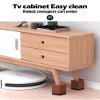 Furniture Risers, Tclouda Bed/Sofa/Desk/Table/Chair Leg/Fridge Lifts to 1.5, 3 and 4 in, Square Adjustable Risers Blocks for Extenders, Heavy Duty Supports Up to 1300 Lbs, 1.5 in-Brown-Square view 4