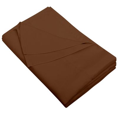 Yarns of Cotton Premium Hotel Quality 1-Piece Flat Sheet, Luxury and Softest 600 Thread Count Egyptian Quality Bedding Flat Sheet, Wrinkle-Free, Stain-Resistant, Coffee, Twin, Pack of 6