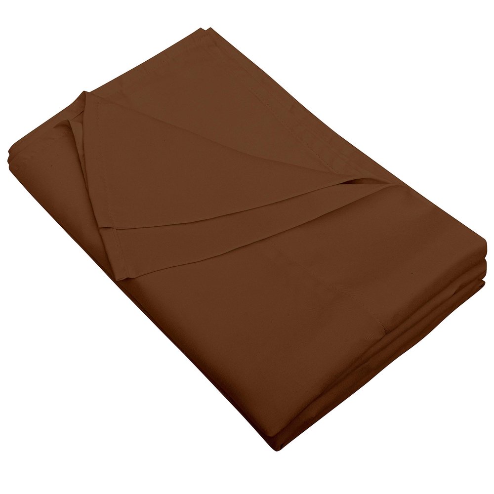 Yarns of Cotton Premium Hotel Quality 1-Piece Flat Sheet, Luxury and Softest 600 Thread Count Egyptian Quality Bedding Flat Sheet, Wrinkle-Free, Stain-Resistant, Coffee, Twin, Pack of 6