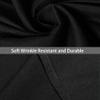Yarns of Cotton Premium Hotel Quality 1-Piece Flat Sheet, Luxury and Softest 600 Thread Count Egyptian Quality Bedding Flat Sheet, Wrinkle-Free, Stain-Resistant, Black, King, Pack of 6 view 3