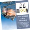 BESPORTBLE Swim Training Belts 1 Set Foot Buckle Trainer Swimming Resistance Belts Swim Exercise Equipment view 3
