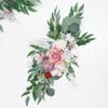 Ansuma Artificial Wedding Arch Flower Swag Set of 2, Wedding Flowers Garlands Floral Arrangement Swag for Wedding Welcome Ceremony Sign Floral Decoration (Dusty Pink) view 3