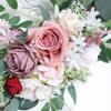 Ansuma Artificial Wedding Arch Flower Swag Set of 2, Wedding Flowers Garlands Floral Arrangement Swag for Wedding Welcome Ceremony Sign Floral Decoration (Dusty Pink) view 4