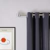 2 Pack Curtain Drapery RodAcrylic Square Finials Curtain Rod3/4" Diameter Single Deorative Curtain Rod, Adjustable Length from 48 to 84 Inches view 2