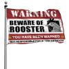 Abipuir Room Flags For Girls Beware of Rooster Flag Funny Flags For Room Guys (Size : 120X180CM) view 1
