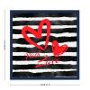 Wooden Sandwich Board Valentine's Day My Love Sign 12" x 12" Rustic Wood Picture Frame Sign - Dark Navy Blue view 2