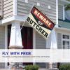 Abipuir Flags For Girls Room Beware of Butcher Flag Funny Flags (Size : 152X244CM) view 3