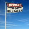Abipuir Flags For Girls Room Beware of Butcher Flag Funny Flags (Size : 152X244CM) view 4