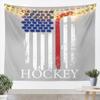 Hockey Tapestry Abstract Stripes Wall Hanging for Kids Teen Girls Boys Room Decor,Ball Sports Game Wall Blanket Tapestries Grey Wall Art Hanging, Small 51.2 x 59.1 Inches view 1