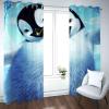 Animal Penguin Blackout Curtains, Antarctic Ice and Snow 3D Printed Drapes, 2 Panels Window Curtains, Thermal Insulated Drapes Darkening Window Curtain for Bedroom Living Room 63" W x 45" L view 3