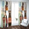 Abstract African Woman Blackout Curtains, Tribal Ethnic 3D Printed Drapes, 2 Panels Window Curtains, Thermal Insulated Drapes Darkening Window Curtain for Bedroom Living Room 63" W x 45" L view 3