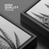 SIGNWIN Framed Canvas Print Wall Art Close Up Black White Tropical Snake Plant Nature Wilderness Photography Modern Art Southwest Floral Rustic for Living Room, Bedroom, Office - 16"x24" Black view 4