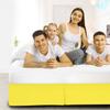 1 Pc Box Quadruple Pleated California King Size Bed Skirt 72'' x 84'' Easy Fit Yellow 19 Inches Tailored Drop 1000 Series Cotton California King view 2