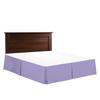 1 Pc Box Quadruple Pleated Queen Size Bed Skirt 60'' x 80'' Easy Fit Lilac 19 Inches Tailored Drop 1000 Series Cotton Bed Ruffle Queen view 3