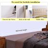 Bedside Backrest Cushion, Removable Linen Fabric Upholstered Reading Pillow, Breathable Wedge Bolster Waist Pad for Home Office Couch, Custom Size PENGFEI (Color : Blue, Size : 150X50X15CM) view 3