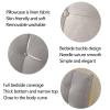 Bedside Backrest Cushion, Removable Linen Fabric Upholstered Reading Pillow, Breathable Wedge Bolster Waist Pad for Home Office Couch, Custom Size PENGFEI (Color : Blue, Size : 150X50X15CM) view 4