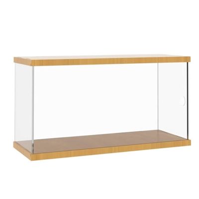XUEHONG001 Display Clear Case, Protection Showcase, Clear 3MM Acrylic Case Organizer Cube, Figures Models Toys Dustproof Protection Storage Countertop Box, Stackable 10MM Base