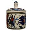EliPOT Ceramic Sugar Holder, Ceramic Sugar Holder, Ceramic Table Sugar Holder (White and Blue) view 2