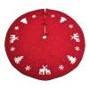 ZHENYANG CAREG Xmas Tree Skirt Red Carpet Christmas Embellishment Holiday Skirts Compatible with Home Party Props view 1