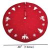 ZHENYANG CAREG Xmas Tree Skirt Red Carpet Christmas Embellishment Holiday Skirts Compatible with Home Party Props view 2
