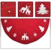 ZHENYANG CAREG Xmas Tree Skirt Red Carpet Christmas Embellishment Holiday Skirts Compatible with Home Party Props view 4
