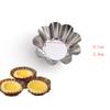 Hemoton Egg Tart Wrapper 12Pcs Egg Tart, Stainless Steel Mini Tart/Pie Pans, Mini Pie Tartlet Cake, Reusable Cupcake Muffin Baking Cup for Kitchen Seasoning Bowl view 4