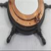 24 Inches Wooden Black Ship Wheel Porthole Mirror Pirate Boat Mirror view 4