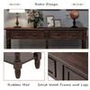 Console Table,Sofa Table with 2 Storage Drawers and Bottom Shelf for Living Room, Entryway Easy Assembly (Espresso) view 4