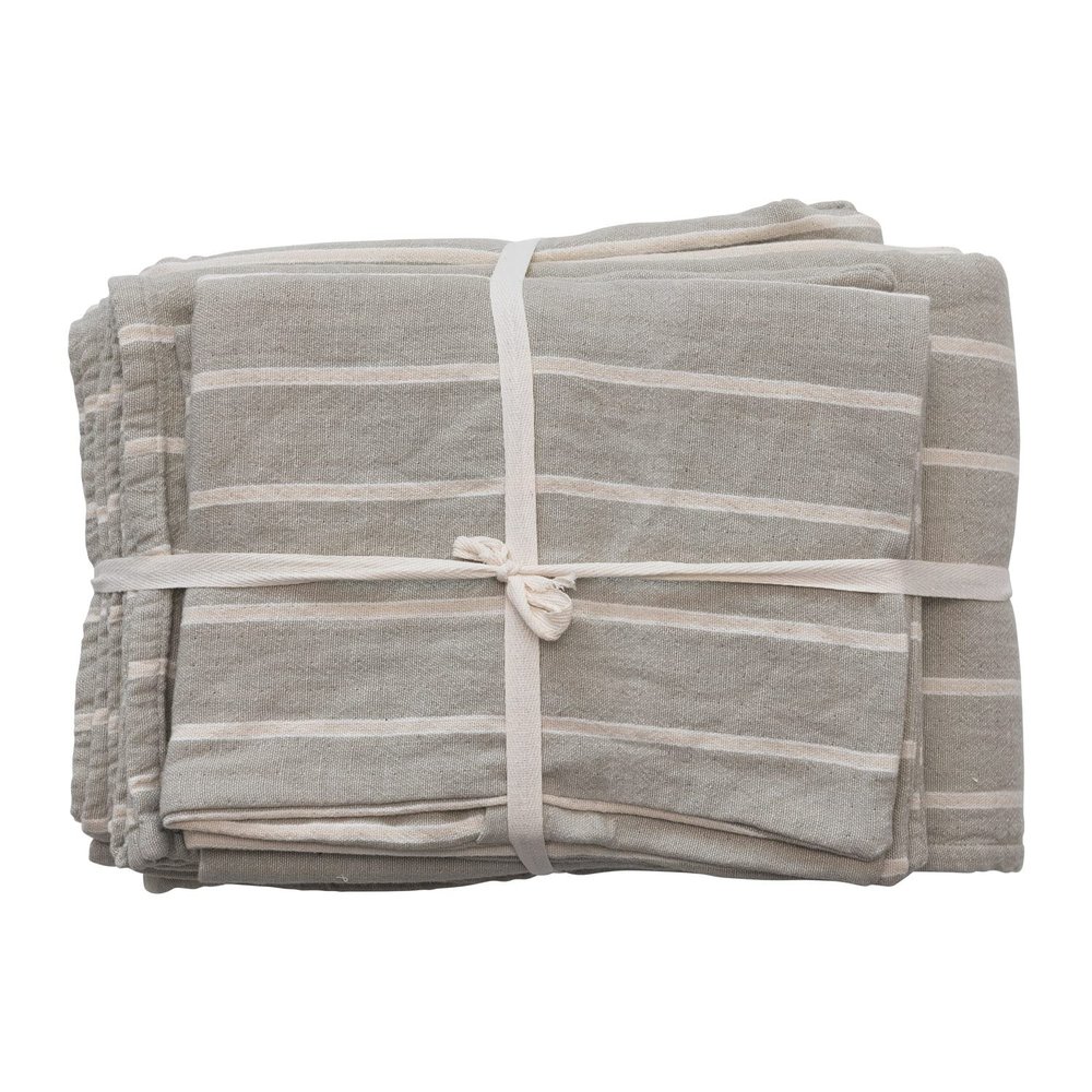 Creative Co-Op Cotton Double Cloth King-Bed Cover, 2 King-Shams, Set of 3