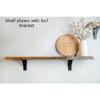 Rustic Red Door Co. Steel Heavy Duty Triangle Support Floating Shelf Bracket - Strong - DIY Rustic Shelving Brackets (Pack of 2) (5"x8"x2.5", Black Texture) view 3
