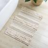 Ink+Ivy Bath Rug Hand-Woven Texture Shaggy Striped Soft & Water Absorbent, Boho Bathroom Dcor Bath-Mats, Non-Slip Absorbent Quick Dry Mats for Tub, Shower Room, Asher, 20x32 Natural view 1