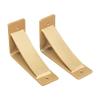 Rustic Red Door Co. Steel Heavy Duty Triangle Support Floating Shelf Bracket - Strong - DIY Rustic Shelving Brackets (Pack of 2) (5"x8"x2.5", Sun Gold) view 1