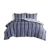 Clean Spaces Cobi Polyester Microfiber Printed Duvet Set with Navy Finish view 1