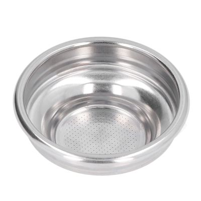 Coffee Stainless Filter Basket, 1 Cup Stainless Steel Single Wall Coffee Filter Basket Pressurized Porous Filter Basket for 58mm Handle